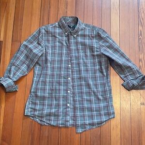 Dockers Men's Plaid Button-Down Shirt medium